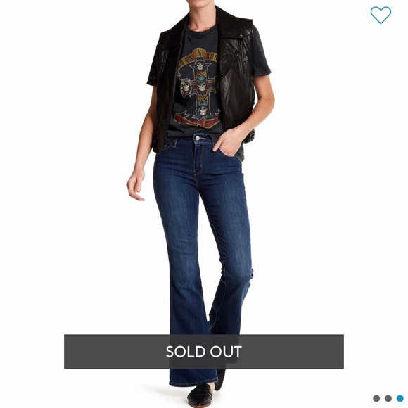 high waisted flared jeans